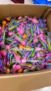 ( MY ACC ) 1 Set Isi 5 PCS Sendok Takar Set 5 IN 1 Warna - Warni Ukuran Kue Air Bumbu 5in1