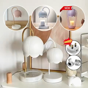 [Ready Stock] [Beauty] Scented Candle Warmer Lamp Electric Candle Burner Heater Battery Melting Wax  2/3 Wick Candle Cute Cheap Fragrance Malaysia 3 Pin Plug Dimmable Adjustable Brightness LED Light Night Sleep Bedroom Bedside Table Desk Decoration Gift