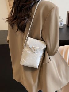 MINI กระเป๋าโทรศัพท์ผู้หญิงสําหรับฤดูร้อน 2024 New ARRIVAL High-End Chic อเนกประสงค์ไหล่เดี่ยว Slant CROSS Body BAG