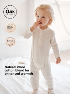 OAK FAMILY | Wool Thermal Baby Onesie