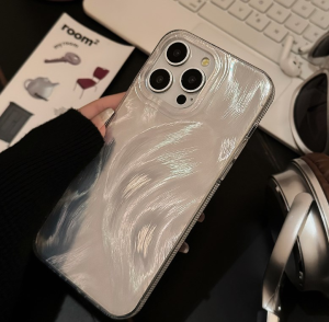 Luxury Glossy Casing For iPhone 11 13 12 14 Pro Max 15 Pro Max iPhone 14 Plus Luxurious golden feather gradient color phone cases Hard Shockproof Back Cover