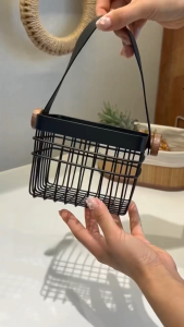 Punch-free Onion Ginger and Garlic Storage Box Kitchen Rack for Onion Ginger and Garlic Storage Artifact Hanging Basket Ginger Garlic