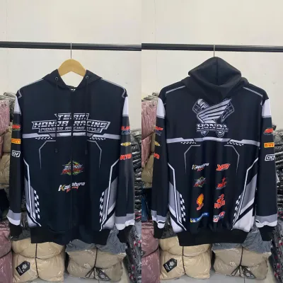 jaket racing/jaket racing hell/jaket racing start/jaket racing pionerr full printing motip terbaru pria wanita size L XL XXL