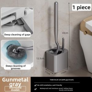 Gap-free Wall-mounted Toilet Brush Set