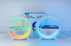 VK ลำโพงบลูทูธแสดงไฟ รองรับบลูทูธ/USB/TF/FM/AUX Wireless Charging ของแท้ 100% รับประกัน รุ่น BT-2301