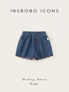 insbobo | Quần Jeans Ngắn Mỏng Mẫu Hè Cho Bé Gái