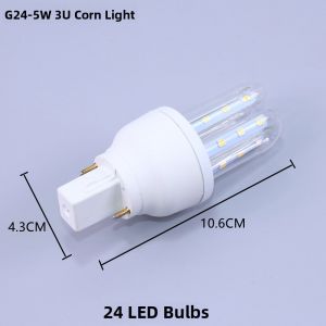 Super Bright Non-Flicker LED Bulb G24 2 Pin