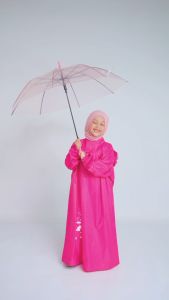 Jas Hujan Anak Laki Laki Perempuan Mantel hujan Anak Hijas Ponco