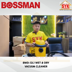 SYK Bossman BWD-12L1 Wet and Dry Vacuum Cleaner Home Appliances Mesin Vakum Rumah Penyedut Habuk 12 Liter