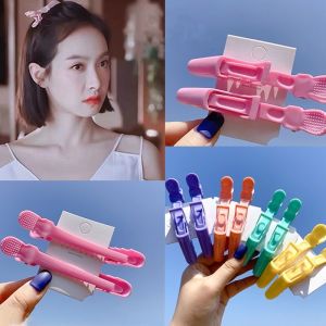 C.three Creative Colorful Bangs Clip Traceless Duckbill Clip Barber Shop Special Purpose Hair Clip