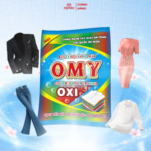 Bột Tẩy Quần Áo Màu OMY | Giữ Màu Áo Và Tẩy An Toàn | Gói 30Gx12