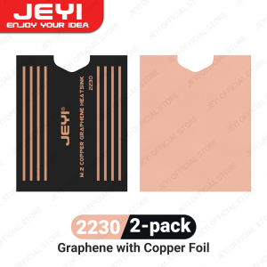 JEYI | JEYI Graphene 2280/42/30 M.2 SSD Heatsink Dual-Layer Graphene Heat Sink and Copper Foil Design Cooler Radiator for Laptop