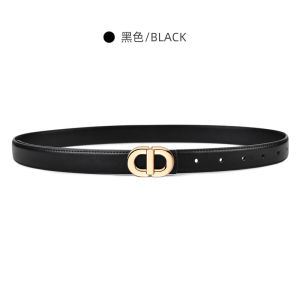 Fashionable Brown Leather Belt for Women Decorative Jeans Waistband 2023 New Style Versatile Black Design Unique Youth Size