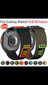 Nylon Strap for Samsung Galaxy Watch 9/8 40/44 8Classic 46mm Sport Breathable Replacement Watch Band for Galaxy Ultra 2 Bracelet