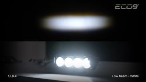 Lampu Tembak SQL 4 MATA 37 Watt Motor Mobil Truk Waterproof Eco 9 - LUMINOSLED VelociLight