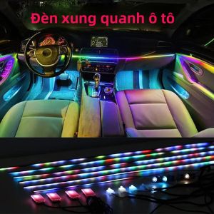 Đèn LED Nội Thất Ô Tô RGB Dạng Dải Acrylic Điều Khiển Bằng Ứng Dụng Đèn Trang Trí Nội Thất Symphony Đèn Tạo Không Khí