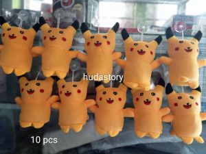 Boneka gantungan POKEMON isi 10 pcs ukuran 15 cmGRATIS CEPLOKAN KOP TEMPEL KACA TERLARIS