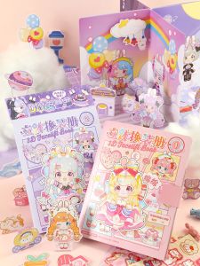 Quiet 3D DIY Material Kit Full Set Costume Princess Sticker Book Handmade Children Stress Relief Toy Creative Cultural Goods