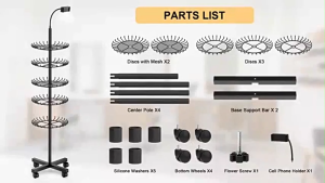 Braiding Hair Rack Standing Hair Extension Holder 140 Pegs Hair Braiding Stand Hair Braiding Rack for Salon Home Travel Braiders Standing Height Adjustable