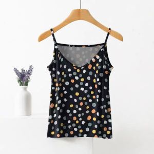 Áo Ba Lỗ Không Tay in Hoa Mùa Hè Mới Cho Nữ Áo Ba Lỗ Ôm Vừa Vặn Thời Trang Mặc Trong Áo Ba Lỗ Không Tay Áo Ba Lỗ Thường Ngày