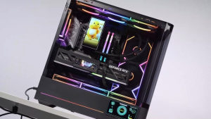 Jungle Leopard Pro Flow Digital CPU Aio Cooler 5.5-Inch Screen 240mm 360mm Black / White ( 5V ARGB ) Liquid Radiator