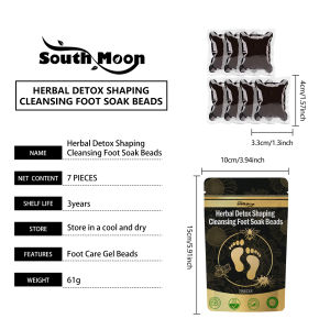 South Moon Bee Venom Foot Bubble Beads Firming Body Deep Cleaning Moisturizing Foot Bath Bag