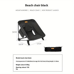 Mountainhiker | Mountainhiker Aluminum Alloy Beach Chair Outdoor Portable Camping Self-driving Storage Oxford Cloth Ultra-light Folding Chair