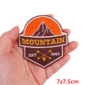 Wilderness Patches On Clothes Mountain Embroidered Patch Adventure Iron On Patches For Clothing Travel Patch Backpack Badges Sew. 