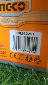 INGCO 42V MAX BATTERY PACK | FBLI42251 | TOOLS R TOYS | ING-CORDLESS
