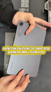 Kính cường lực Xiaomi Pad Mini full màn hình hãng Smart Devil có khung hỗ trợ dán - Dán màn hình Xiaomi Pad Mini