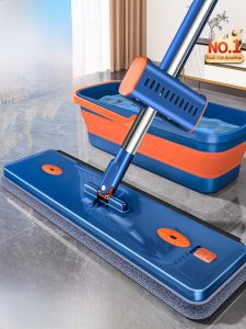 Sobon 2025 รุ่นใหม่ไม่ต้องล้างมือ ด้ามจับยาว ผ้าขนหนูแผ่นใหญ่ สำหรับใช้ในบ้าน เครื่องมือทำความสะอาดพื้นแบบไร้สาย