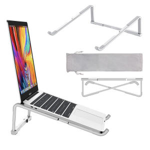 Portable Laptop Stand Aluminum Alloy Support Bracket Ultra Light Foldable Non-slip Notebook Holder Universal Computer Stand
