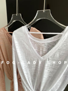 Physical Sun Protection One for Everyone-Yoga Clothing Top Womens Long-Sleeved Summer Thin Running Loose Blouse Fitness T-shirt