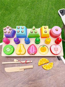 Đồ Chơi Gỗ Giáo Dục Cho Trẻ Em Vai Trò Chơi Câu Cá Trái Cây Phù Hợp Với Màu Sắc Và Hình Dạng Nhận Thức Khối Xây Dựng Đầu Đồ Chơi Học Tập