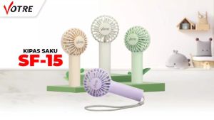 Kipas Angin Mini Portable & Bisa Di Cas Ulang 3 Kecepatan