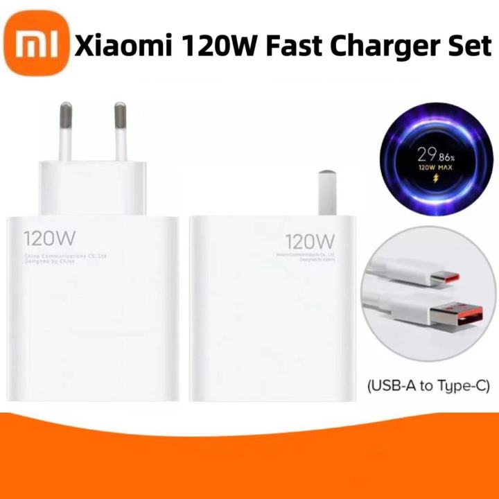Original Xiaomi 120W Turbo Charger Fast Charger HyperCharge