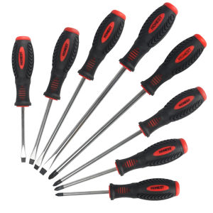 2pcs Magnetic Screwdriver Sets Phillips and Slotted flat head  Screwdriver set for Home Repairs hand tools
