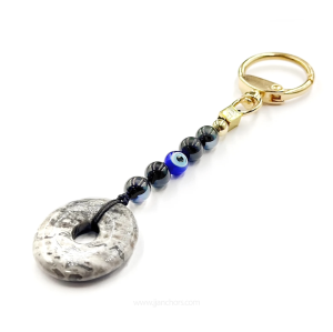 JJ Anchors | All-Protection Charm with 14k Gold-filled Bead | Natural Stone