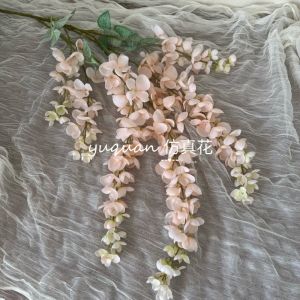 Trang Trí Hoa Phong Cách Trung Hoa Bằng Lụa Treo Tường Trang Trí Đám Cưới Hoa Liễu Ba Nhánh Giả Hoa Để Bàn Hoa Treo Trong Chậu