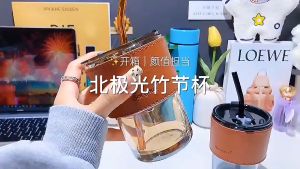 OKBUYY 400ML Leakproof Mini Cup With Straw/Small Cup With Lid/Office Cup/Cawan Murah/Cawan Cup/Cawan Gift/吸管杯/迷你杯/玻璃杯