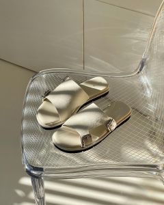 ROLTIN Sons Shine Velvet รองเท้าแตะหนังกำมะหยี่ นุ่มนิ่มใส่สบาย ส้นสูง 2.5cm