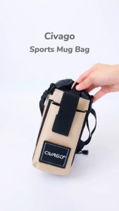 CIVAGO Crossbody Travel Multifunctional Water Bottle Bag Phone Insulated Cup Riding Travel Mug Bag