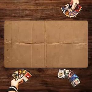 Non-Slip Rubber Mousepads Desk Mat with Edge Lock for Keyboard and Mouse Card Game Accessories Trading Card Collectors