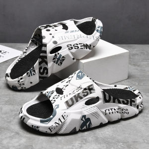 Thick Bottom Slippers Mens Summer New Outdoor Wear Korean Style Trendy Sports Casual Beach Wear-Resistant Mens Sandals