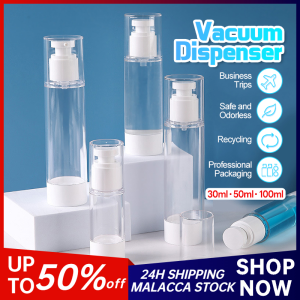 30/50/100ml AS Vacuum Bottle Spray Toner Lotion Press-Type Refillable Sub-Bottle Cosmetic Portable Travel Accessories 旅行分装瓶