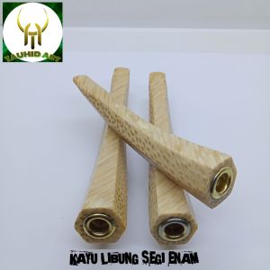 once pipa sedotan kayu libung varian asli original