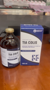 TIA COLIS Trị tiêu chảy cấp phân bùn phân xi măng và khớp trên động vật. Tiacolis chai 20ml và 100ml