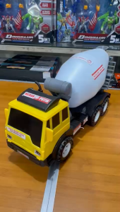 (TERUS JAYA TOYS) Mainan Anak Truk Mixer Pvc - Mobil Molen Besar