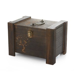 Retro Large Solid Wood Home High End Embroidery Kit Needlework Bag Multi Functional Portable Storage Box for Home Fabric Cross Stitch Tools