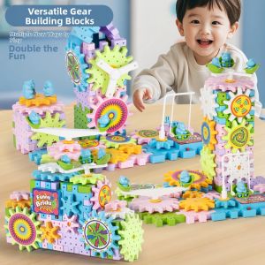 YIXIN | Versatile Educational Electric Building Blocks Large Pieces Rotatable Gears